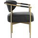 Heloise Bravo Black Dining Armchair in Cantina Black